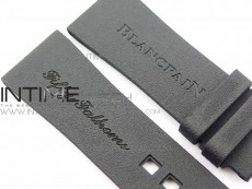 Fifty Fathoms Bathyscaphe Black Ceramic GF 1:1 Best Edition Black Dial on Black Sail-Canvas Strap A1315 (Free Rubber Strap)