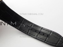 Vanguard V45 Chrono RG pave crystals ABF Best Edition Black Dial on Black Gummy Strap A7750