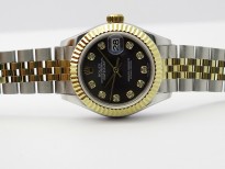 Datejust 28mm 279173 SS/YG BP Best Edition Gray Crystals Markers Dial on SS/YG Jubilee Bracelet ETA2671