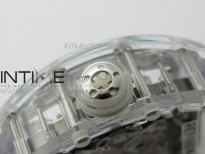 RM056-02 Transparent Tourbillon EURF Best Edition Skeleton Dial on Rubber Strap V2
