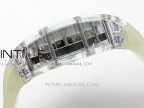 RM056-02 Transparent Tourbillon EURF Best Edition Skeleton Dial on Rubber Strap V2