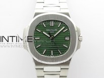 Nautilus 5711/1A 3KF 1:1 Best Edition Green Textured Dial on SS Bracelet A324 Super Clone V2