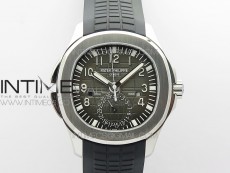 Aquanaut 5164A SS ZF 1:1 Best Edition Black Dial on Black Rubber Strap A324
