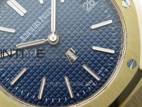 Royal Oak 39mm 15202 RG ZF 1:1 Best Edition Blue Textured Dial on RG Bracelet A2121