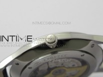 Master Ultra Thin Small Second SS ZF 1:1 Best Edition Silver Dial on Black Leather Strap A896