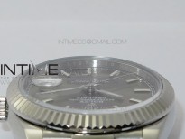 Day Date 40mm SS BP 1:1 Best Edition Gray Stick Dial on SS Bracelet A2836