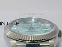 Day Date 40mm SS BP 1:1 Best Edition Silver Roman Dial on SS Bracelet A2836