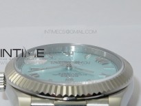 Day Date 40mm SS BP 1:1 Best Edition Silver Roman Dial on SS Bracelet A2836