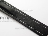 Navitimer 1 41mm SS B50 Black Dial on Black Leather Strap A7750