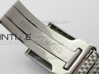 Navitimer 1 41mm SS B50 White Dial Black Subdial on SS Bracelet A7750