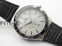 Constellation 131.33.41.21.03.001 SS TW Best Edition White Dial On Black Gummy Strap A8500