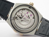 Constellation 131.33.41.21.03.001 SS/RG TW Best Edition White Dial On Black Gummy Strap A8500