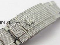 DateJust 41 126334 904 Full Paved Diamonds BP Best Edition Black Dial Sticks Markers on Oyster Bracelet A2824