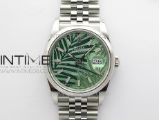 DateJust 36 SS 126200 BP 1:1 Best Edition New Green Dial on Jubilee Bracelet