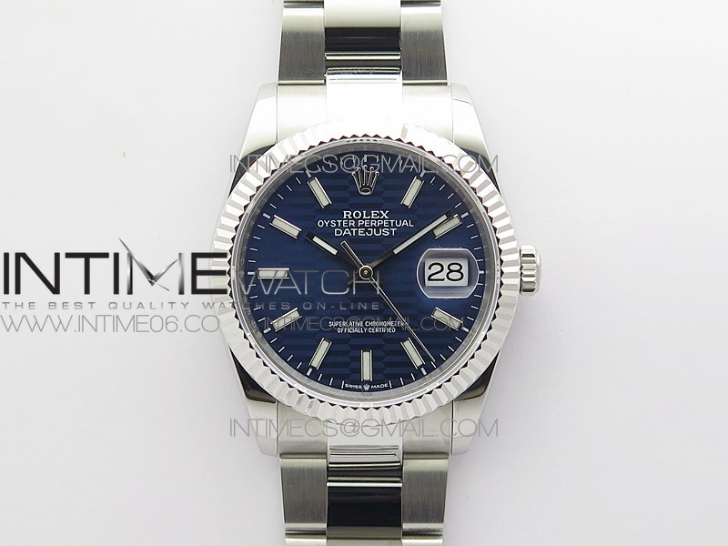 DateJust 36 SS 126234 BP 1:1 Best Edition New Blue Dial on Oyster Bracelet
