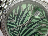 DateJust 36 SS 126284 BP 1:1 Best Edition New Green Dial on Jubilee Bracelet