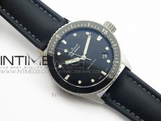 Fifty Fathoms Bathyscape Ti Case Ceramic Bezel GF 1:1 Best Edition Black Dial on Nylon Strap A1315