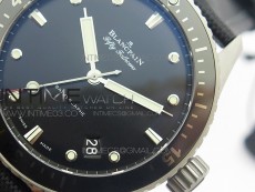 Fifty Fathoms Bathyscape Ti Case Ceramic Bezel GF 1:1 Best Edition Black Dial on Nylon Strap A1315