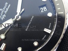 Fifty Fathoms Bathyscape Ti Case Ceramic Bezel GF 1:1 Best Edition Black Dial on Nylon Strap A1315