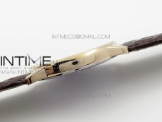 Ronde Solo de Cartier 36mm K11 RG/Dia 1:1 Best Edition White Dial on Black croco leather strap Ronda Quartz