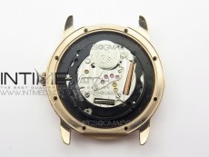 Ronde Solo de Cartier 36mm K11 RG/Dia 1:1 Best Edition White Dial on Black croco leather strap Ronda Quartz