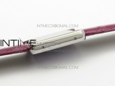 Tank Solo Ladies 25mm SS K11 1:1 Best Edition Pink Dial on Pink Croco Leather Strap Ronda Quartz