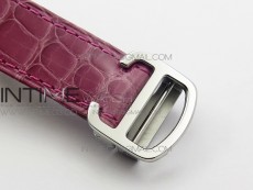 Tank Solo Ladies 25mm SS K11 1:1 Best Edition Pink Dial on Pink Croco Leather Strap Ronda Quartz