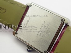 Tank Solo Ladies 25mm SS K11 1:1 Best Edition Pink Dial on Pink Croco Leather Strap Ronda Quartz