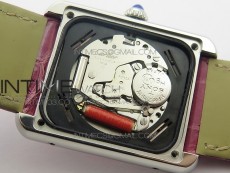 Tank Solo Ladies 25mm SS K11 1:1 Best Edition Pink Dial on Pink Croco Leather Strap Ronda Quartz