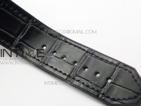 Classic Fusion 42mm RG Paved Diamonds Case/Bezel B50F Black Dial On Black Gummy Strap A2892