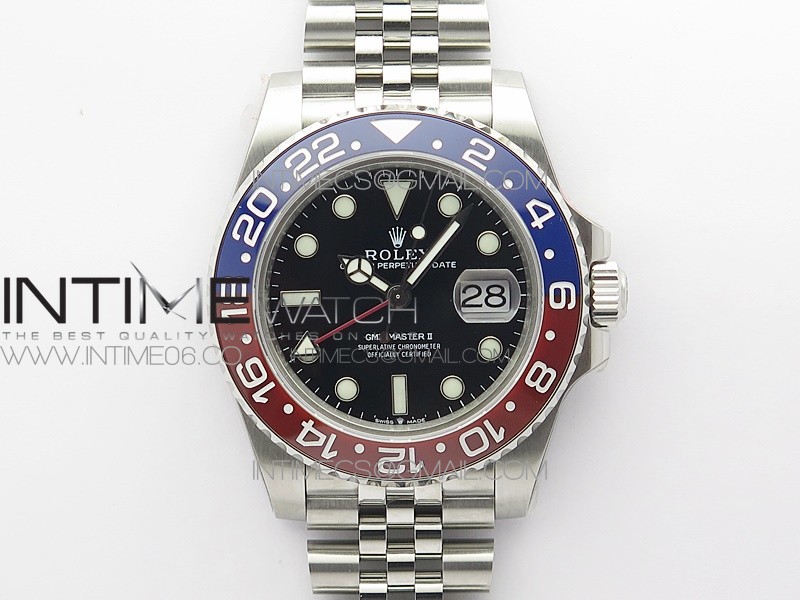 GMT Master II 126710 BLRO Red/Blue 904L SS BP 1:1 Best Edition on Jubilee Bracelet VR3285 CHS