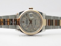 DateJust 36 SS/RG 126201 BP 1:1 Best Edition Silver/Gray Dial on Oyster Bracelet