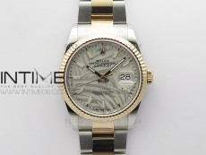 DateJust 36 SS/RG 126231 BP 1:1 Best Edition Silevr/Gray Dial on Oyster Bracelet