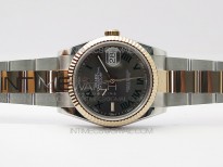 DateJust 36 SS/RG 126231 BP 1:1 Best Edition Gray Dial on Oyster Bracelet
