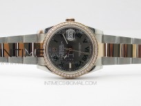 DateJust 36 SS/RG 126281 BP 1:1 Best Edition Gray Dial on Oyster Bracelet