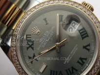 DateJust 36 SS/RG 126281 BP 1:1 Best Edition Gray Dial on Oyster Bracelet