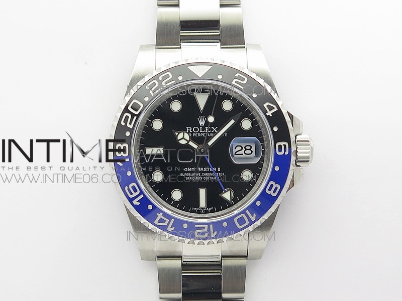 GMT-Master II 116710 BLNR Black/Blue Ceramic 904L Steel VRF 1:1 Best Edition VR3186 CHS V3 (CF Bezel)