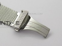 La d de dior satine SS/RG Crystal Bezel 8848F 1:1 Best Edition  White MOP Dial on SS bracelet Swiss Quartz
