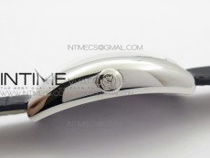 Crazy Hours Real Jumping Hour SS ABF White Dial White Markers on Black Leather Strap A23J