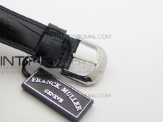 Crazy Hours Real Jumping Hour SS ABF White Dial White Markers on Black Leather Strap A23J