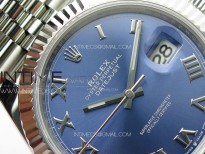 DateJust 41 126334 ZF 1:1 Best Edition 904L Steel Blue Dial Roman Marker on Jubilee Bracelet A2824