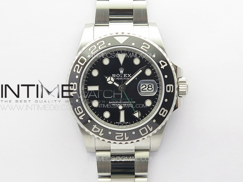 GMT Master II 116710 LN 904L SS Clean Factory 1:1 Best Edition on Oyster Bracelet VR3186 CHS