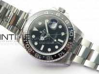 GMT Master II 116710 LN 904L SS Clean Factory 1:1 Best Edition on Oyster Bracelet SA3186 CHS