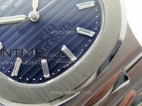 Nautilus 5711 40th Anniversary PPF 1:1 Best Edition Blue Textured Dial on SS Bracelet 324CS V4