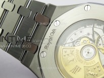 Royal Oak 41mm 15400 SS ZF 1:1 Best Edition Black Textured Dial on SS Bracelet SA3120 Super Clone