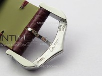 Tank Louis Ladies 25mm SS 8848F 1:1 Best Edition White Dial on Dark Red Leather Strap Ronda Quartz
