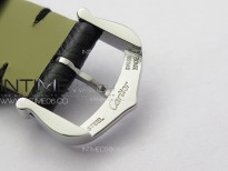 Tank Louis Ladies 22mm SS 8848F 1:1 Best Edition White Dial on Black Leather Strap Ronda Quartz