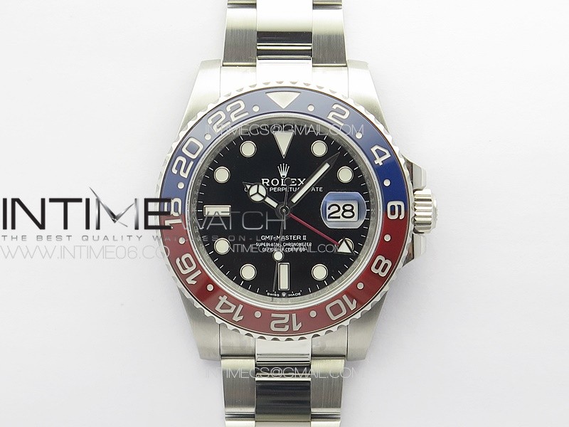 GMT Master II 126710 Red/Blue 904L SS Clean Factory 1:1 Best Edition on Oyster Bracelet VR3186 CHS