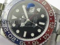 GMT Master II 126710 Red/Blue 904L SS Clean Factory 1:1 Best Edition on Oyster Bracelet VR3186 CHS