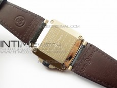BR 03-92 Diver RG Black Dial on Rubber Strap MIYOTA 9015 (Free Rubber Strap)